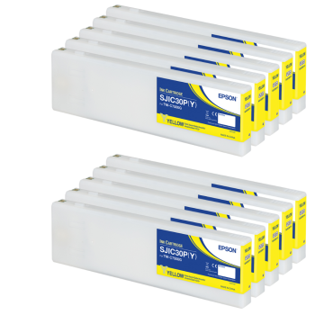 Epson C7500G Tintenkartuschen Gelb 10er Set